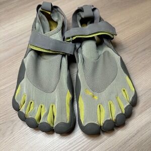 Vibram FiveFingers Sprint Barefoot Shoes Gray/Green Size 41 US M8 W10-10.5